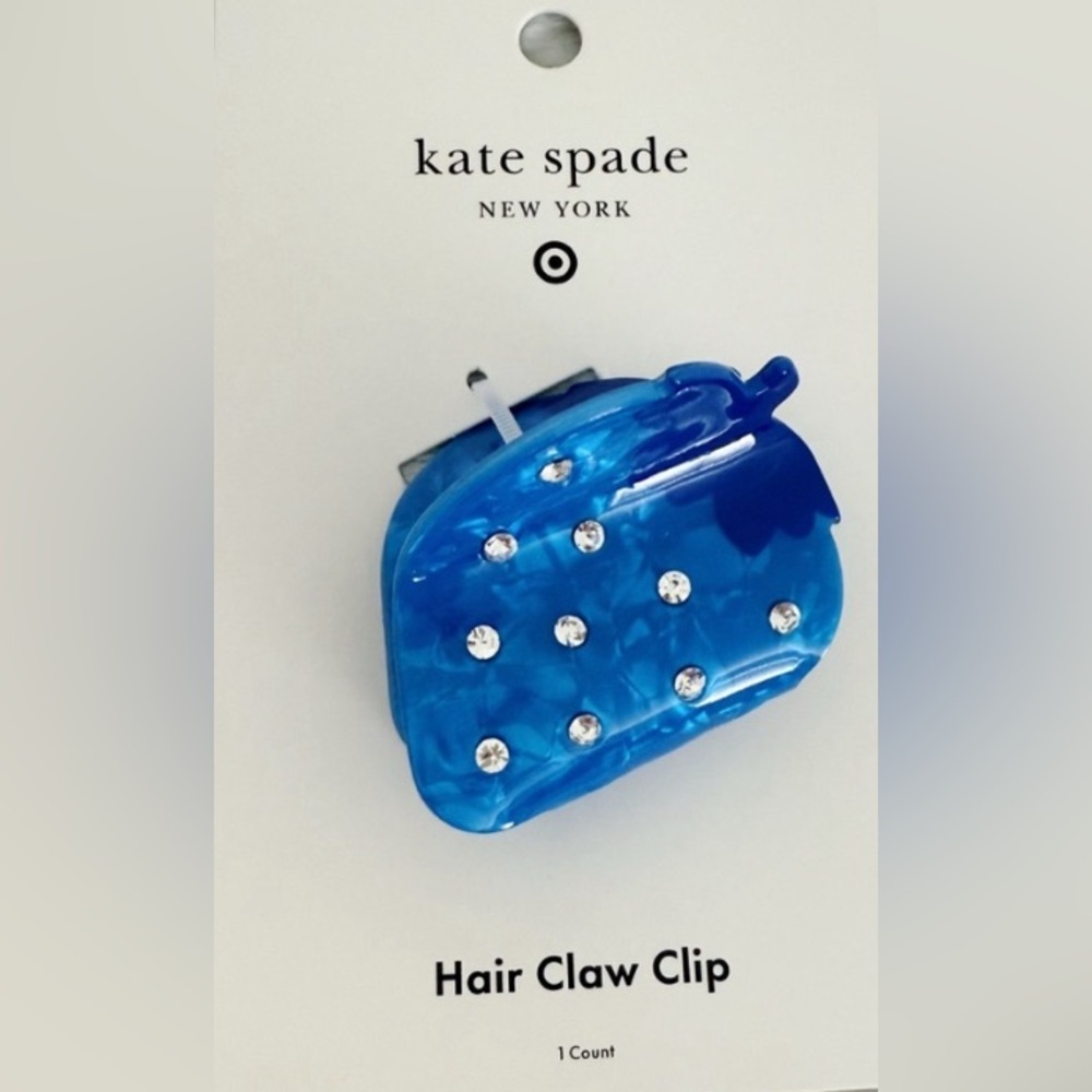 kate spade new york x Target-Blue Strawberry Claw Hair Clip New